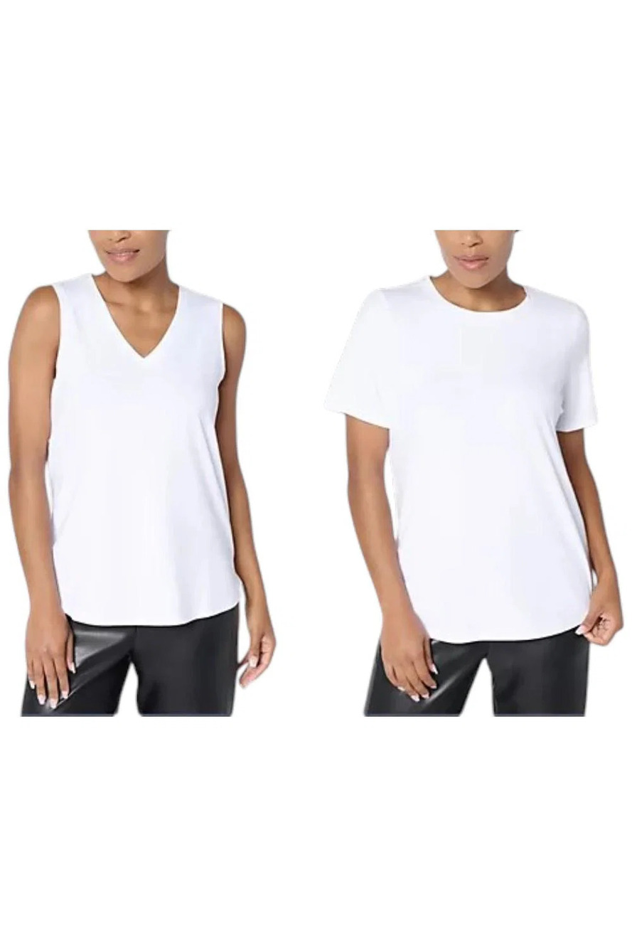 by Stacy London Women`s 2-Pack Tank & Tee Set - Regular